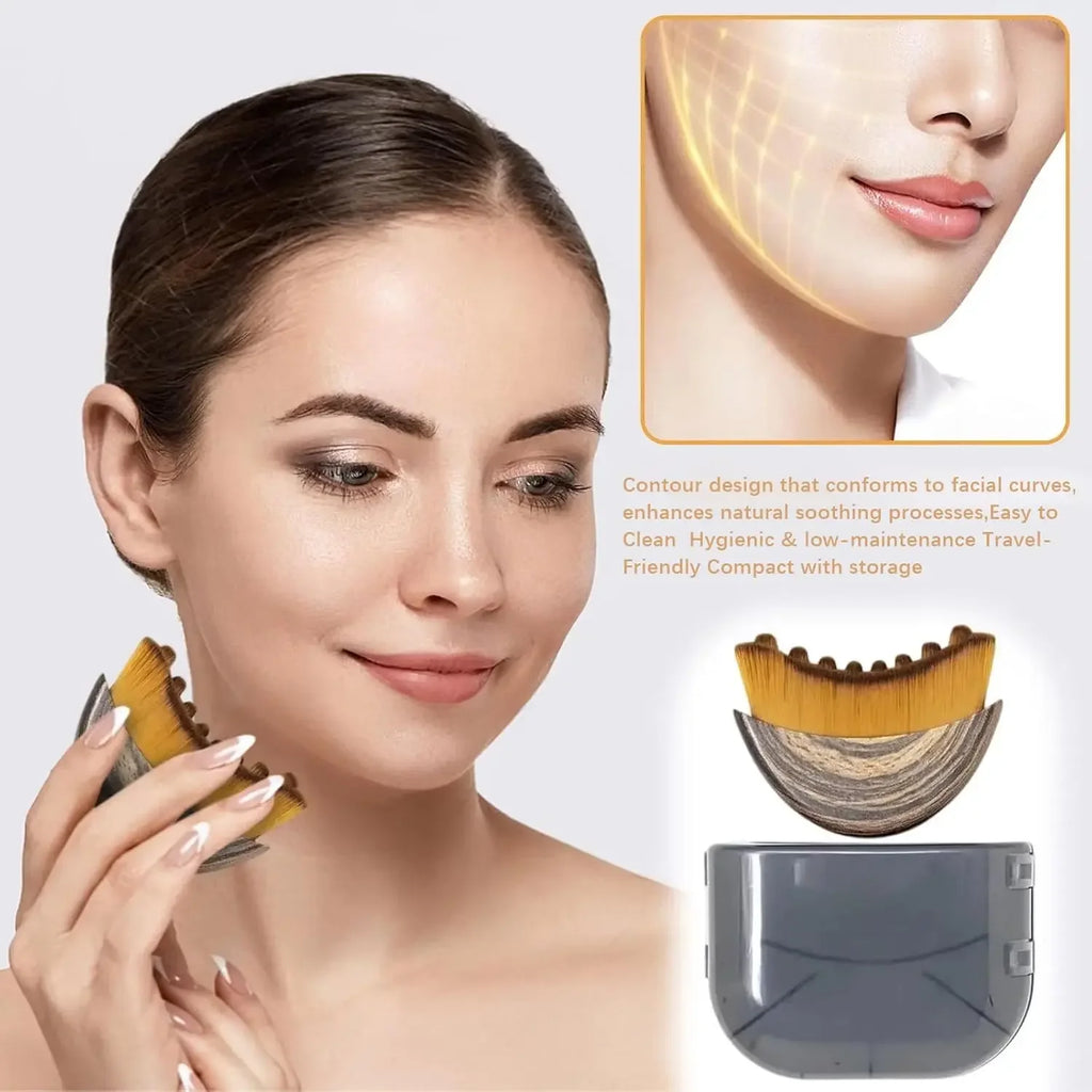 The Massage Brush That Sculpts Your Jawline While You Scroll