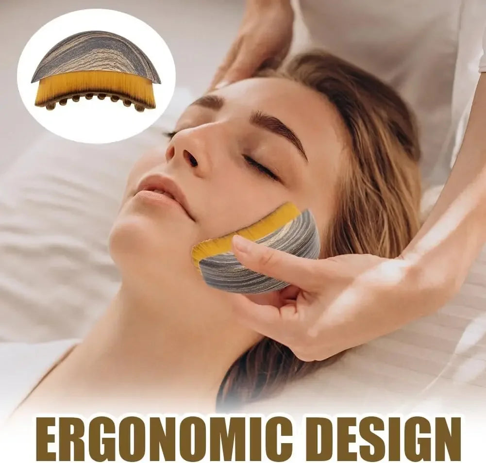 The Massage Brush That Sculpts Your Jawline While You Scroll