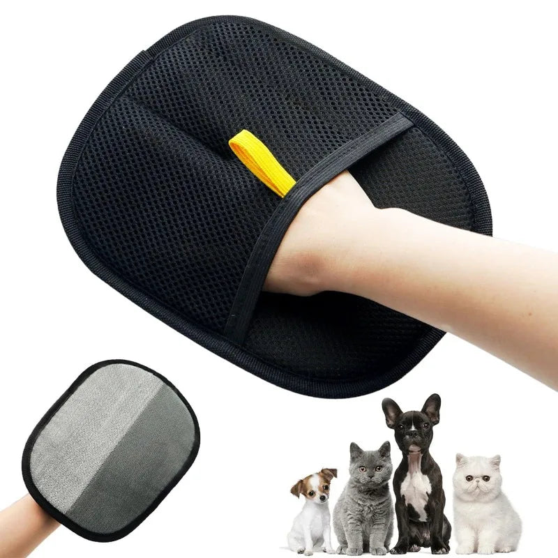 The Grooming Glove That Turns Petting Into Deshedding