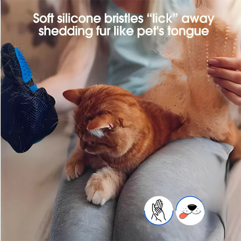 Pet Grooming Glove Brush