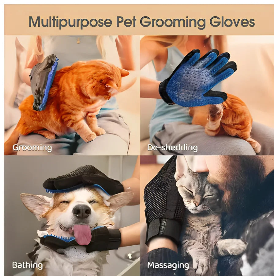 Pet Grooming Glove Brush