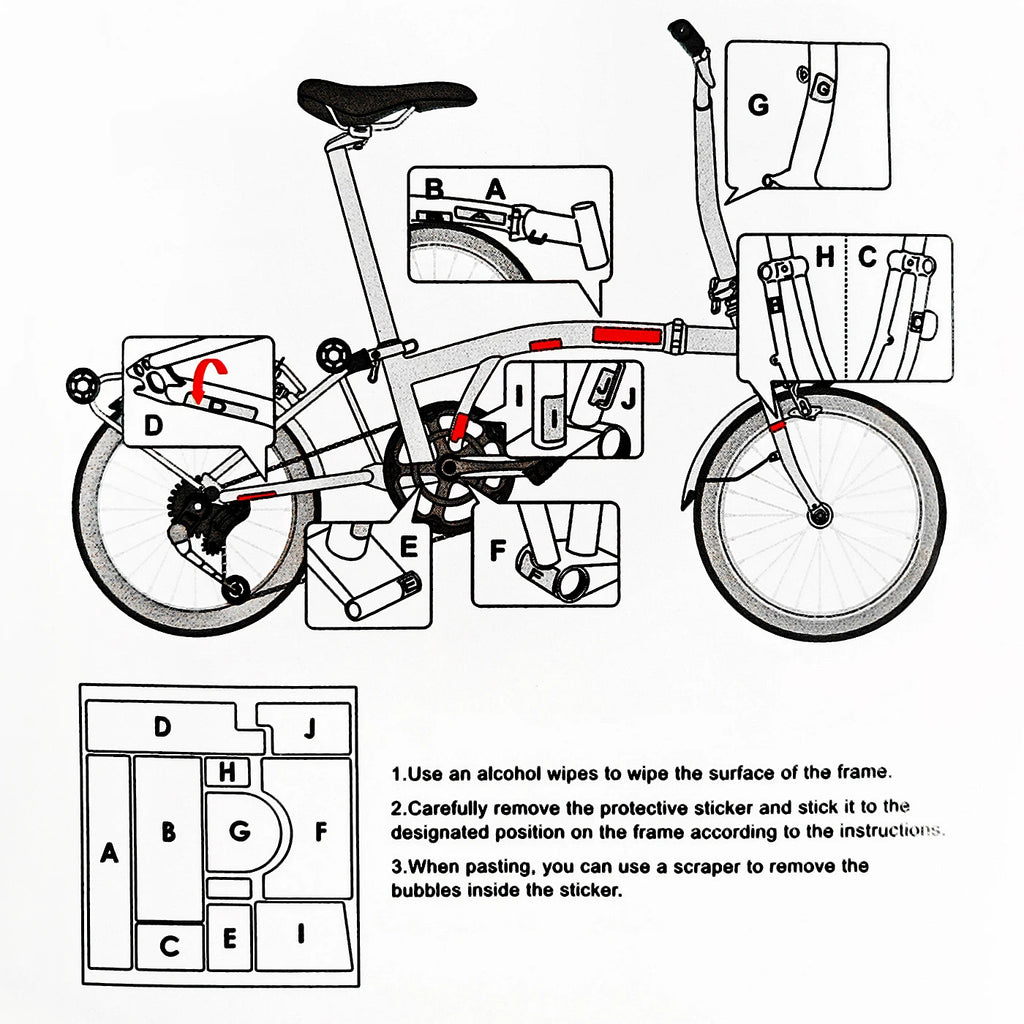 Brompton Clear Frame Protection Film