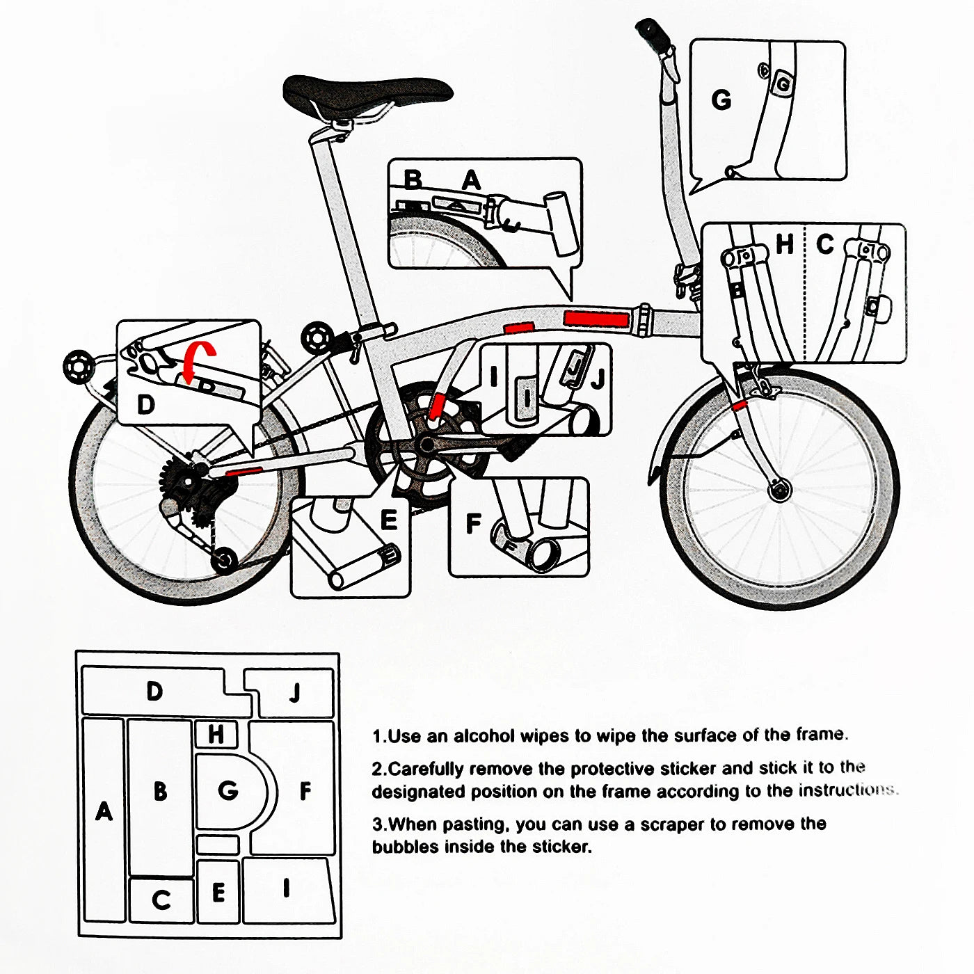 Brompton Clear Frame Protection Film
