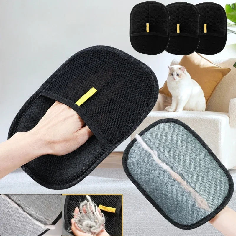 The Grooming Glove That Turns Petting Into Deshedding